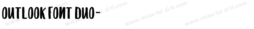 Outlook Font Duo字体转换